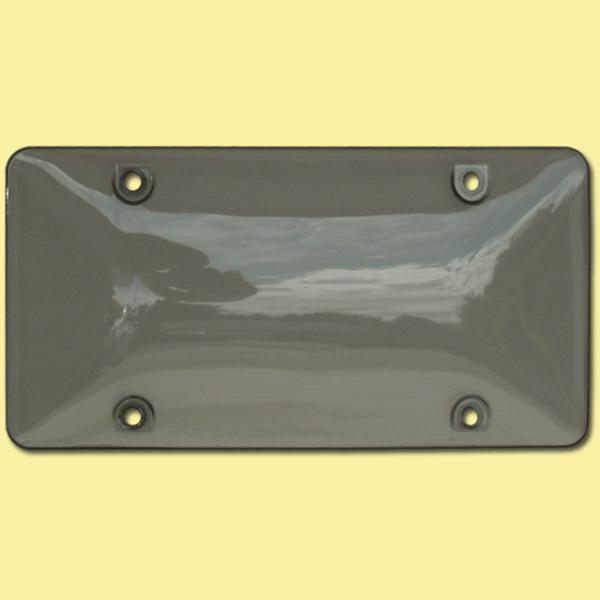 Tinted license plate shield cover tag protector smoke dark black frame plastic