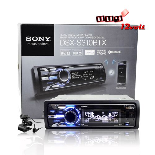 Sony dsx-s310btx 1-din in-dash digital media receiver with usb &amp; bluetooth