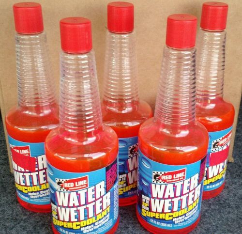 Red line water wetter coolant additive - lot of (5) 12oz. bottle