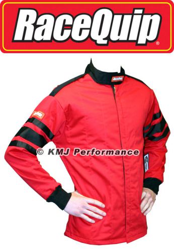 Racequip 111016 x-large red racing driving jacket series 111 two piece suit