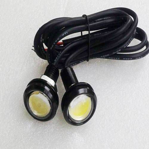 2pcs 9w led auto car reverse eagle eye light screw bulb backup drl fog lamp