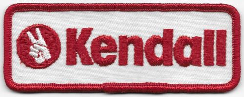 Kendall oil racing patch 4-3/4&#034; long size new embroidered vintage us seller