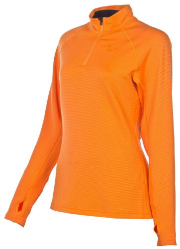 Klim elevation 1/4 zip shirt orange popsicle women&#039;s xs-2xl