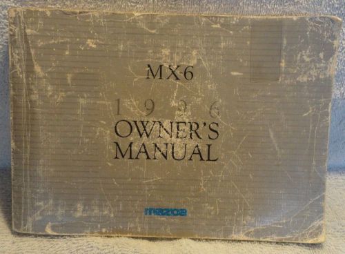 1996 mazda mx-6 owners manual
