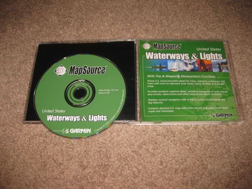 Garmin mapsource: united states waterways &amp; lights cd - version 3.01 cd-rom