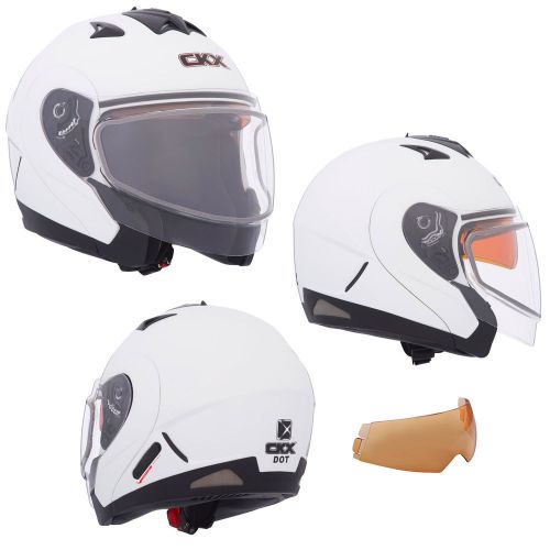 Snowmobile helmet open face white 2xlarge kimpex ckx vg-1000 great quality