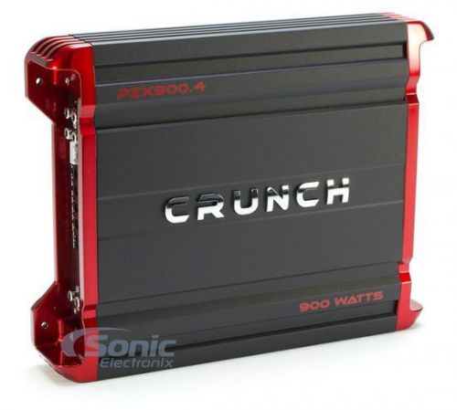Crunch pzx900.4 900w 4-channel powerzone class ab car amplifier car audio amp