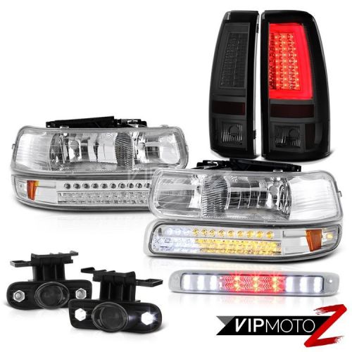 99-02 silverado 4.3l taillamps 3rd brake light headlights foglights &#034;brightest&#034;