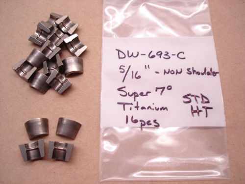 16 nascar del west titanium 5/16&#034; super 7 retainer valve locks keepers dw-693-c