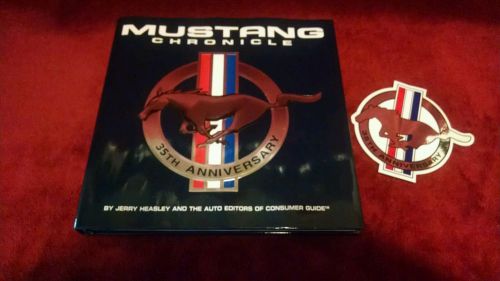 35th anniversary ford mustang program collectors  chronicles &amp; sticker