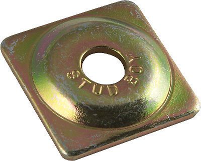 Stud boy square backer plates steel - gold - 5/16in. thread 2017-p3