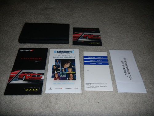 2012 dodge charger owners manual set+ free shipping