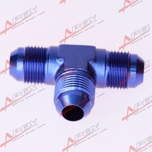 An3 3an an -3 male flare union tee t-piece fitting adapter blue