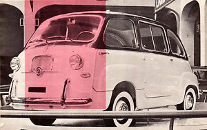 Vintage original 1959 fiat multipla road test article- 3- 8&#034; x 11&#034; pages