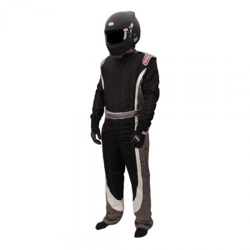 Simpson crossover racing suit 1902421 sfi 5, black/white/grey, xl