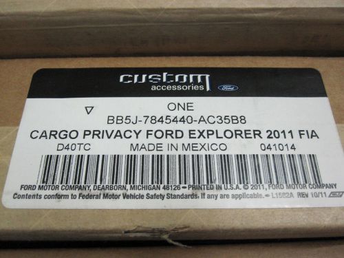 Ford explorer cargo security shade rear privacy cover bb5j-7845440-ac35b8