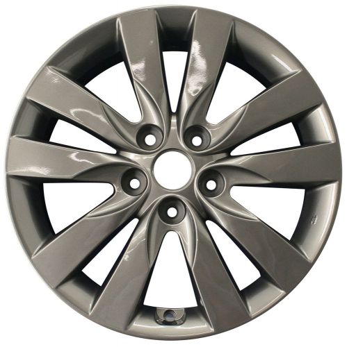 74647 factory, oem reconditioned wheel 17 x 7; medium charcoal full face painted