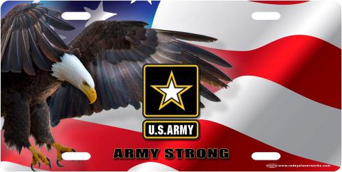 Army strong license plate tag from redeye laserworks