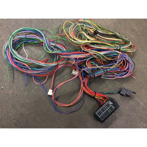 20 fuses / circuit wiring harness kit hot street rod chevy color coded gmc