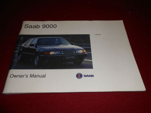 1994 saab 9000 original owner&#039;s manual, all models, nice shape