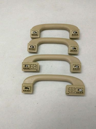 Bmw e60 5 series interior top grab handle set of 4 oem 04-07 beige tan