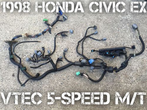 1998 honda civic ex engine wire harness vtec 5-speed m/t obd2 oem uncut 96 97 98