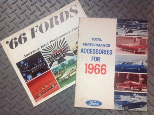 1966 ford total performance accessories for 66 and new car brochures