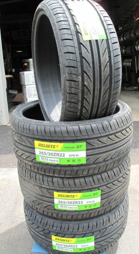 265-30-22 102w xl delinte d7 all season tires new set of four 2653022
