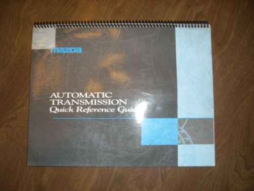 Mazda p/n 9999-95-4501-96 automatic transmission quick reference guide