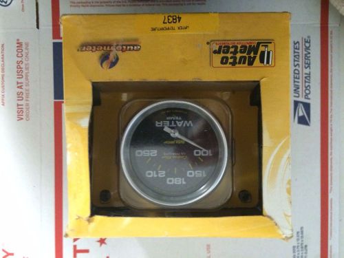 Auto meter 4837 carbon fiber water temperature gauge 2-5/8&#039;&#039; electrical
