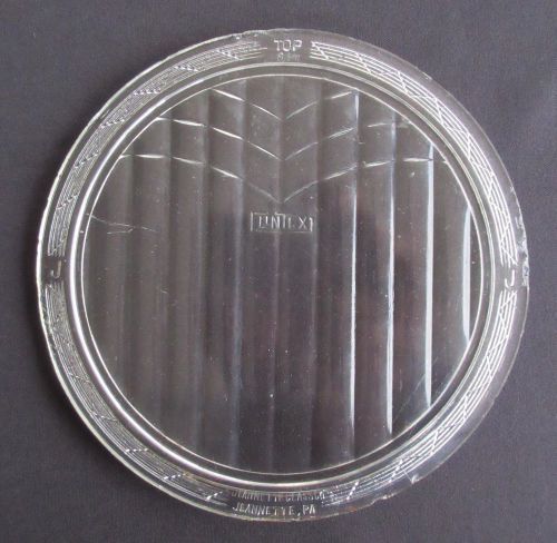Vintage flintex headlight lens - 8 1/8&#034; (jeanette glass)
