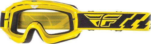 Adult fly racing focus mx goggle in yellow 37-3003-wps