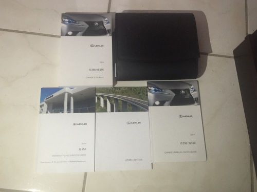 2014 lexus is350/is250 owner&#039;s manual with booklet&#039;s and case