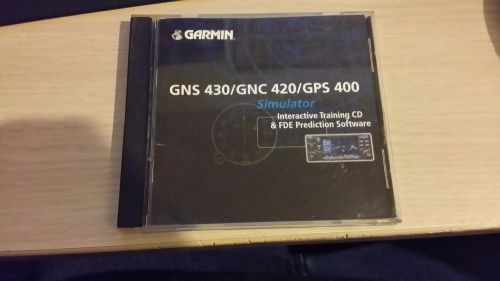 Garmin gns430 gnc 420 gps 400 simulator interactive training cd fde software