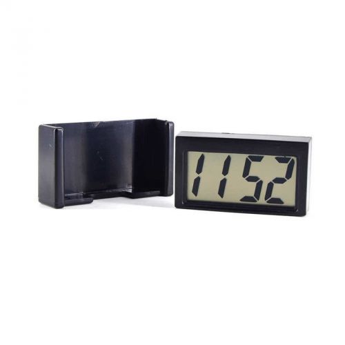 Lcd automotive digital car clock self-adhesive stick on time portable small new