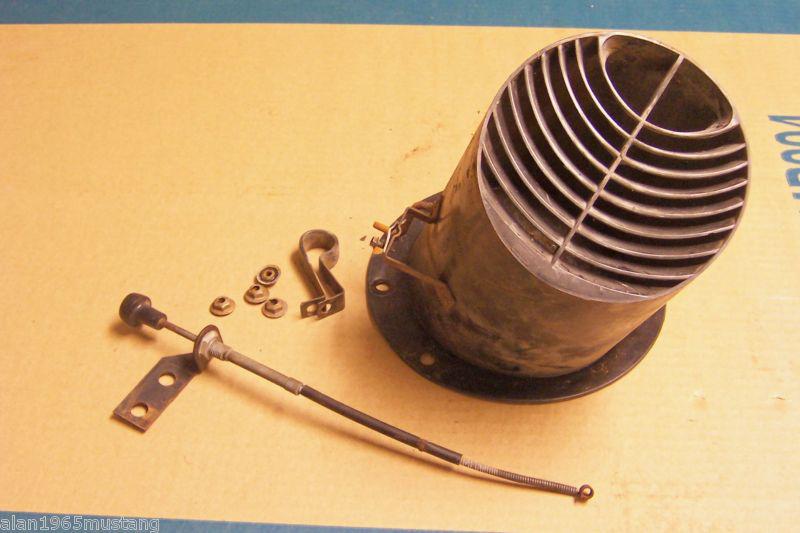 (j) used oem 1967 1968 ? ford mustang coupe conv fb l/h fresh air vent w/ cable