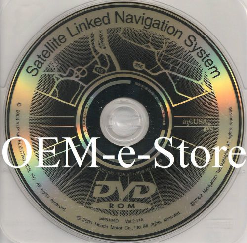 2000 2001 2002 2003 honda odyssey / pilot gps navigation black dvd map ver 2.11a