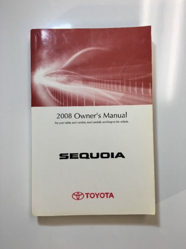 2008 toyota sequoia owners manual. free same day shipping !! #095