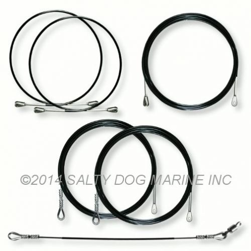 Hobie cat 18 wire rigging set black new - save 10% ( #359502 )