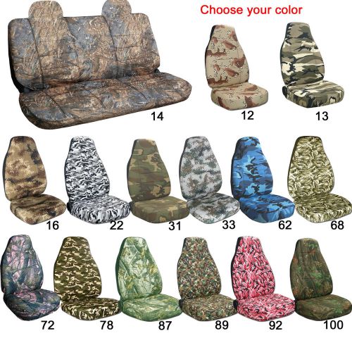 Ford ranger pick up bench seat with molded headrest  camouflage choose ur color