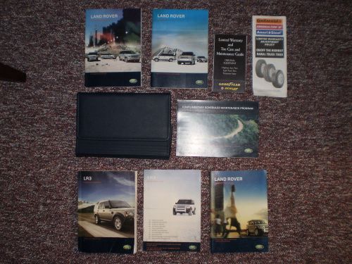 2008 land rover lr3 complete suv owners manual books navigation guide case all