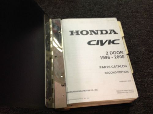 1996 1997 1998 1999 2000 honda civic 2 door parts catalog manual 2nd edition oem