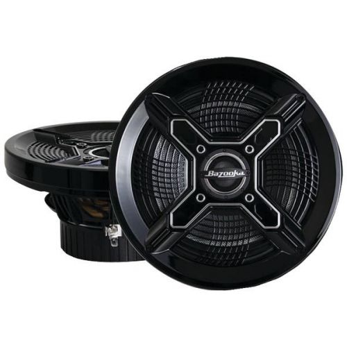 Bazooka mac8100b marine 2-way coaxial speakers (8&#034;, black)