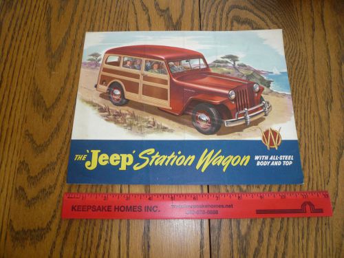 Jeep station wago sales brochure by willys-overland  - oem -