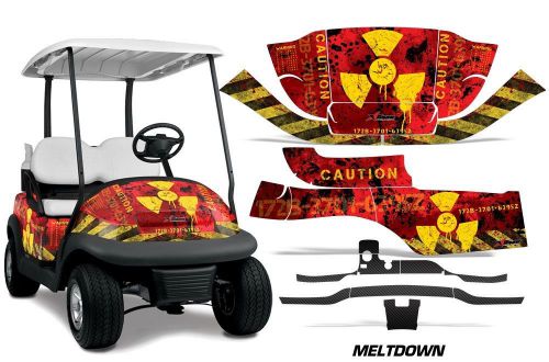 Club car precedent golf cart graphic kit wrap part amr racing decal 04-13 mltdwn