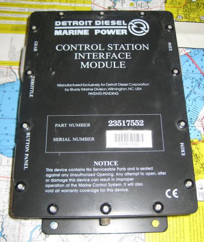 Detroit diesel control station interface module p/n 23517552 mfg. by sturdy (w)