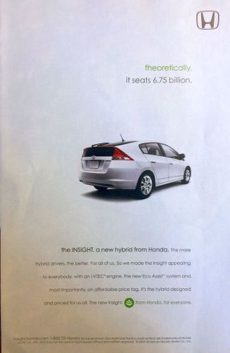 Honda insight hybrid promotional advertisement