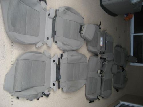 2013 2014 ford flex seat covers front middle back row grey set oem