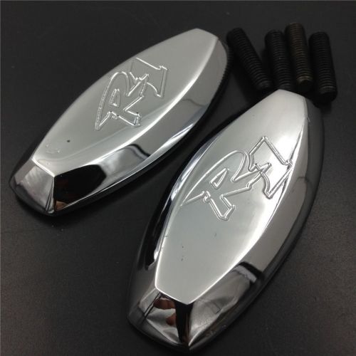 Mirror block off base plates for 1998 1999 yamaha r1 yzf-r1 yzfr1 chrome