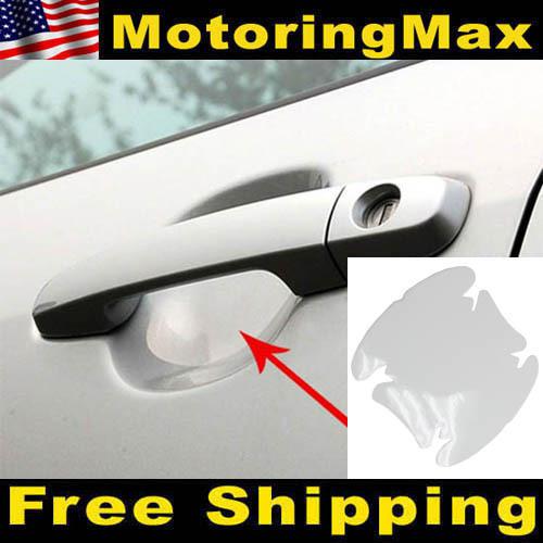 4 x invisible clear adhesive car door handle paint scratch protection bra vinyl